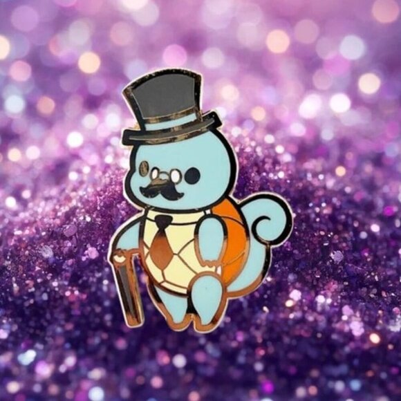 Independent Other - Pokemon Gentlemen Squirtle Enamel Pin - Dapper Collectible